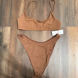 Two LA HEARTS brown bikinis